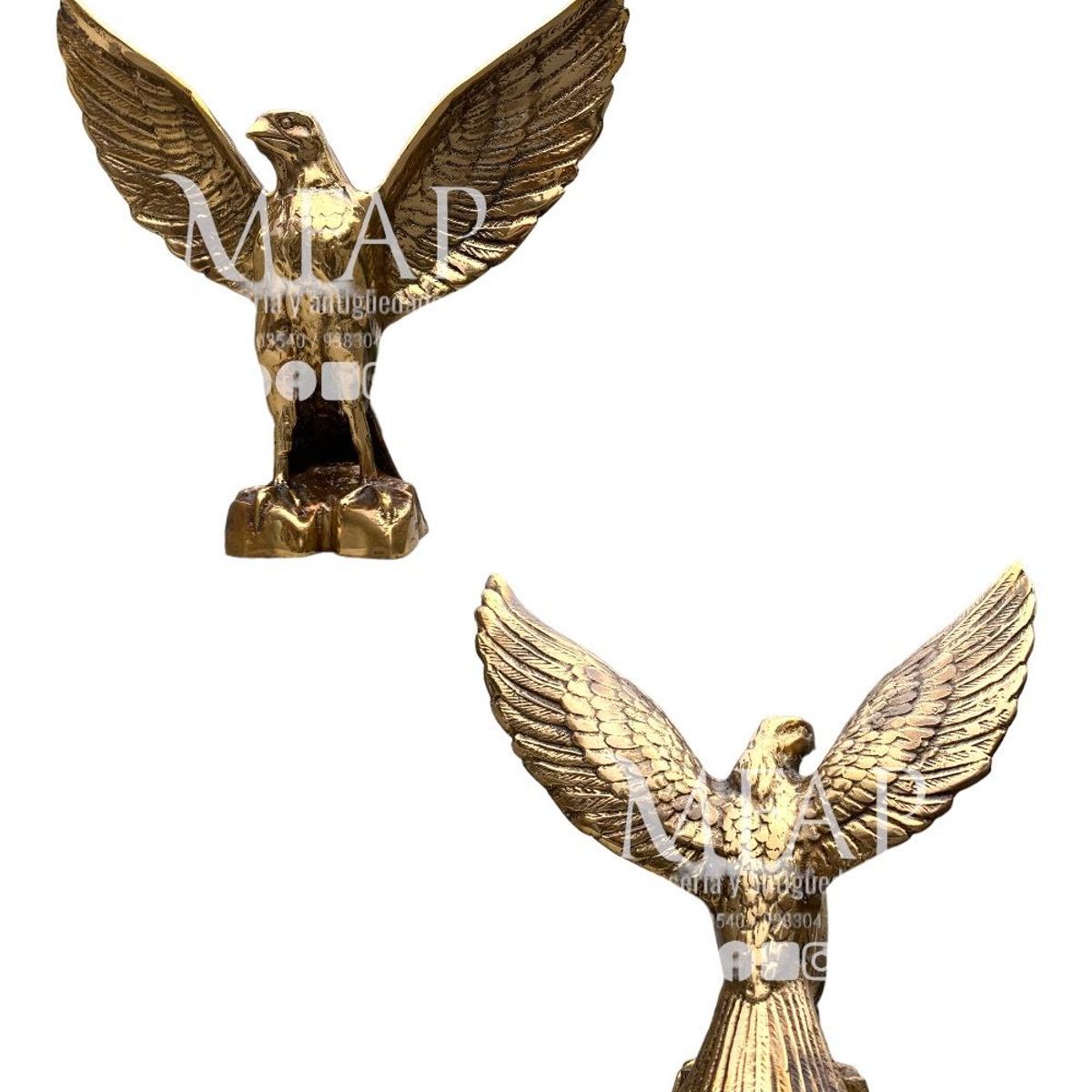 MFAP BRONCERIA Y ANTIGUEDADES - Escultura de aguila modelo aleman en bronce