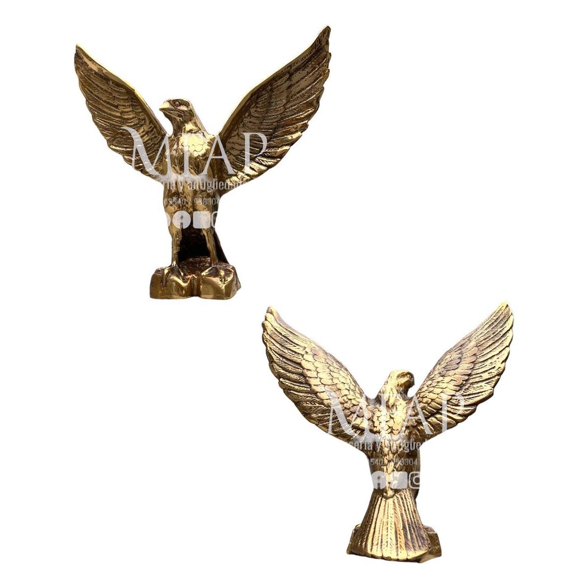 MFAP BRONCERIA Y ANTIGUEDADES - Escultura de aguila modelo aleman en bronce