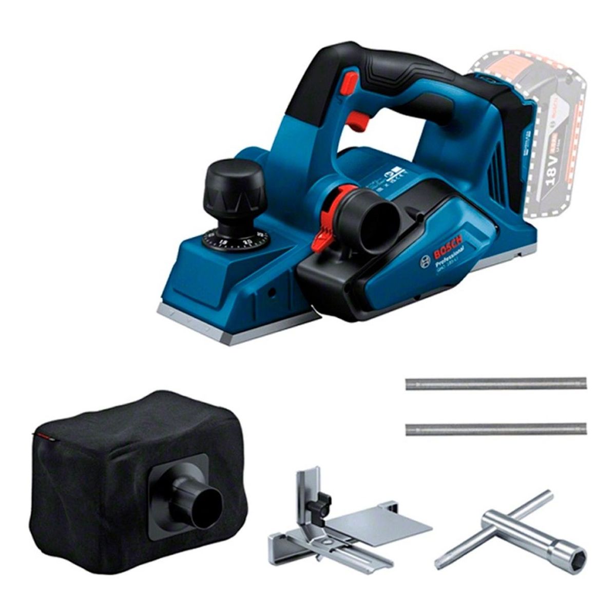 BOSCH - Cepillo 18V 82 mm Bosch GHO 185-LI Brushless Sin batería