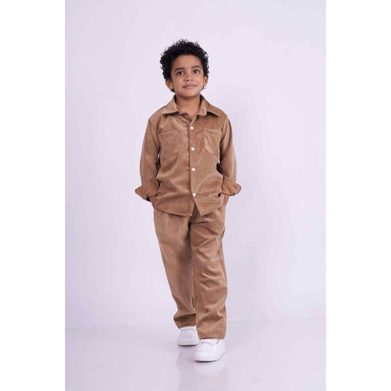 GENERICO - Conjunto corduroy niño azul