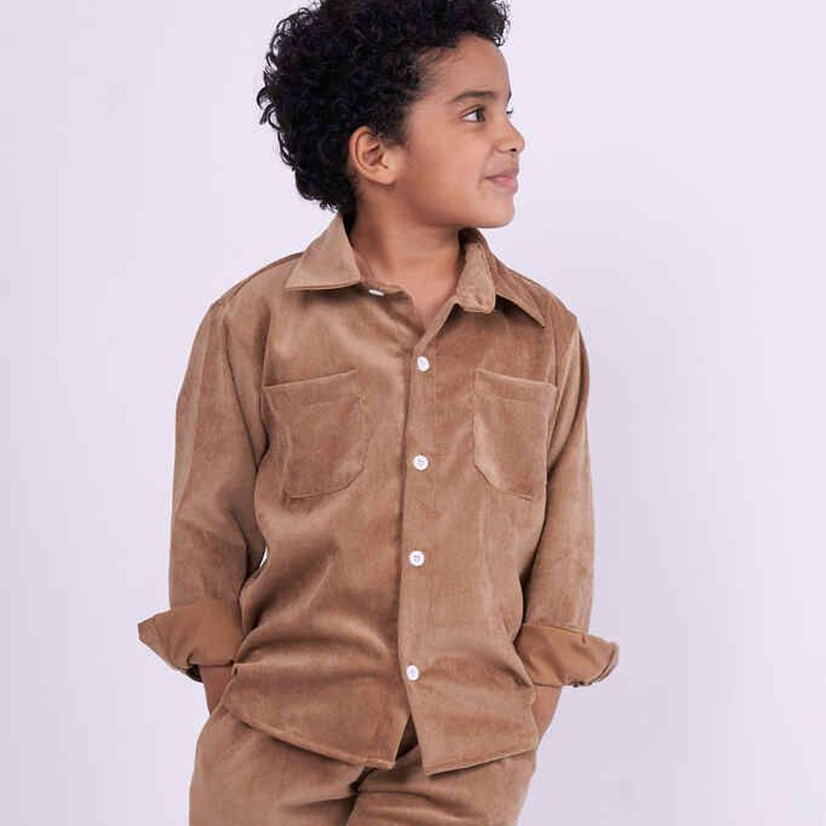 GENERICO - Conjunto corduroy niño azul