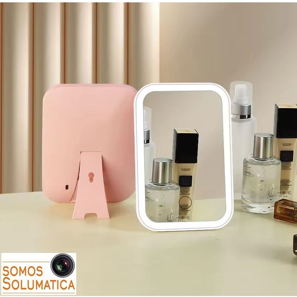 GENERICO - Espejo Con Luz Led - Maquillaje Bateria Recargable - Tactil