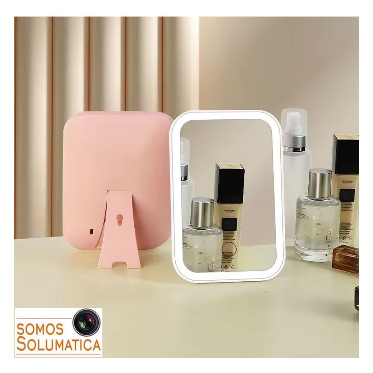 GENERICO - Espejo Con Luz Led - Maquillaje Bateria Recargable - Tactil