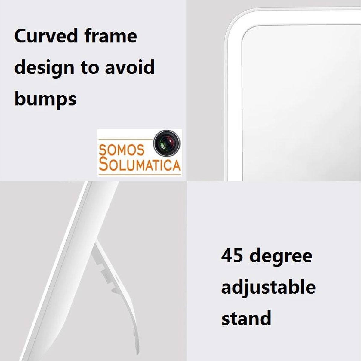 GENERICO - Espejo Con Luz Led - Maquillaje Bateria Recargable - Tactil