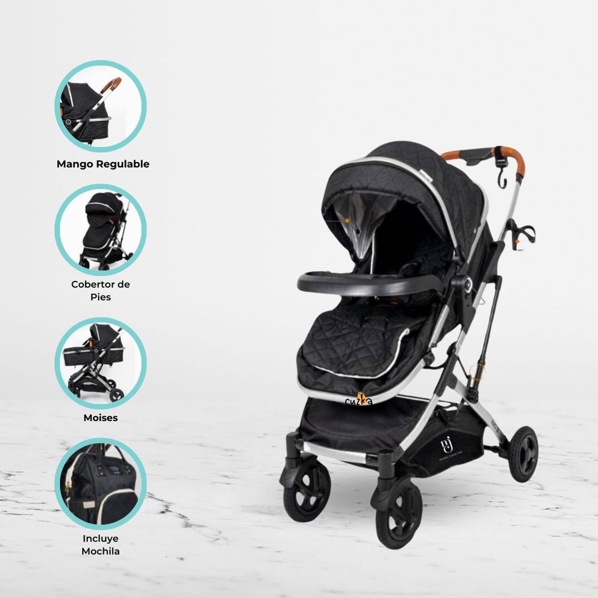 BABY HAPPY - Coche Deportivo para Bebés «EVO II» Black