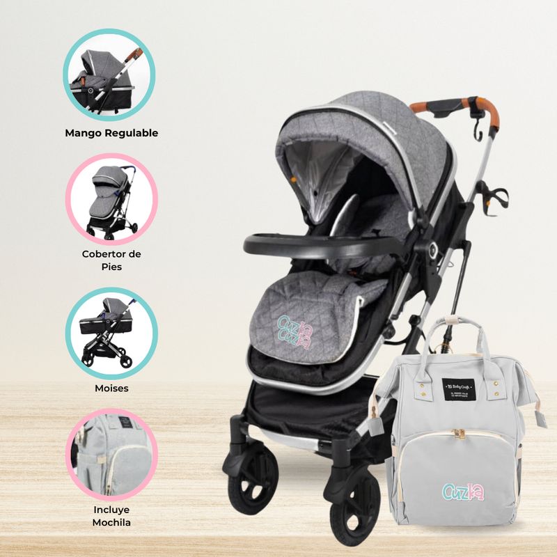 BABY HAPPY - Coche Deportivo para Bebés «EVO II» Gray