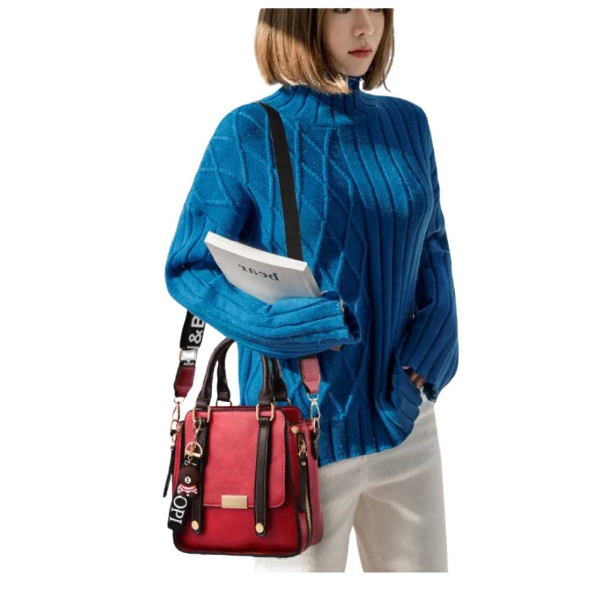 GENERICO - Cartera Sport Elegante Osito Ecocuero Mediano