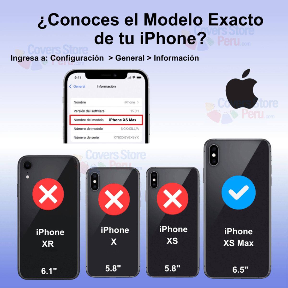 GENERICO - Funda para iPhone XS Max Otterbox Defender Negro Antishock Resistente