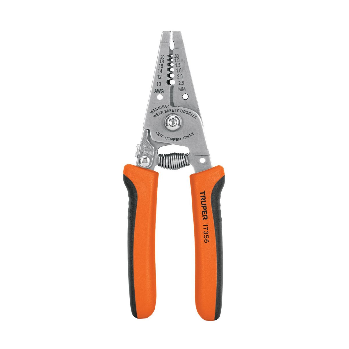 TRUPER - Alicate 6" (15cm) 26 a 16 AWG Pelacable Pela Cable 17356 Truper