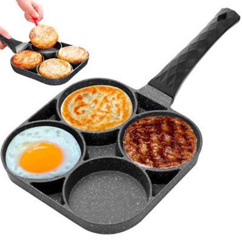 GENERICO - Sartén de Teflón Eco Friendly Antiadherente 4 Divisiones