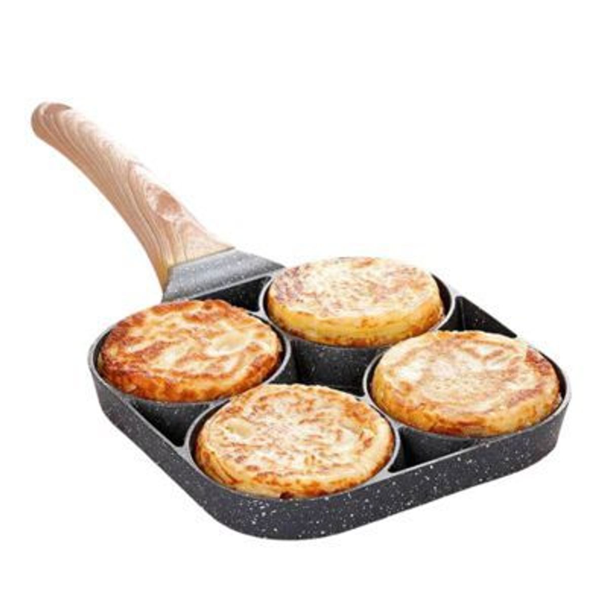 GENERICO - Sartén de Teflón Eco Friendly Antiadherente 4 Divisiones