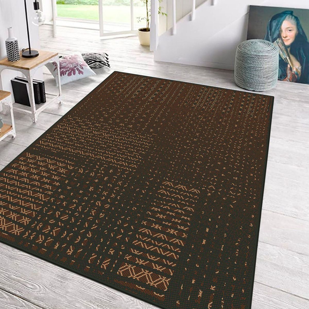 GENERICO - Alfombra Rectangular Luna Black 200 x 290cm