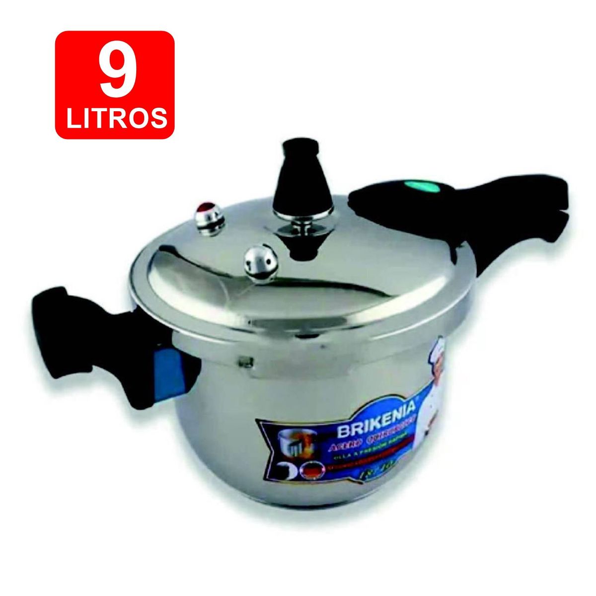 GENERICO - Olla a Presión Acero Quirúrgico 9 Litros