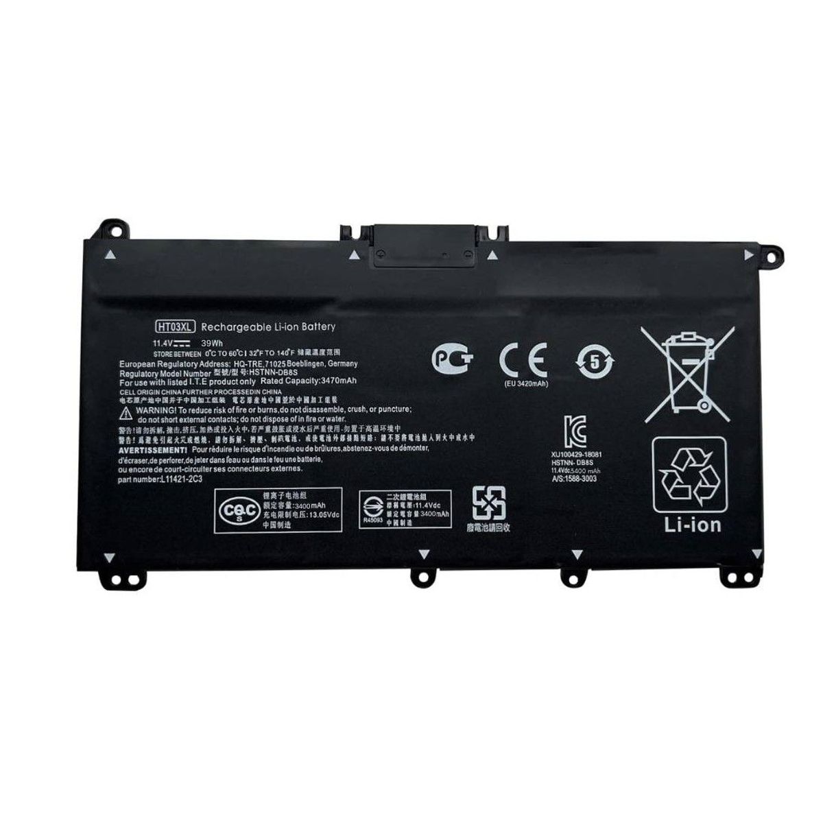 OEM - Batería Para Laptop Hp Pavilion HT03XL, 14-CE, 14-CF, 14-CM, 14Q-CS