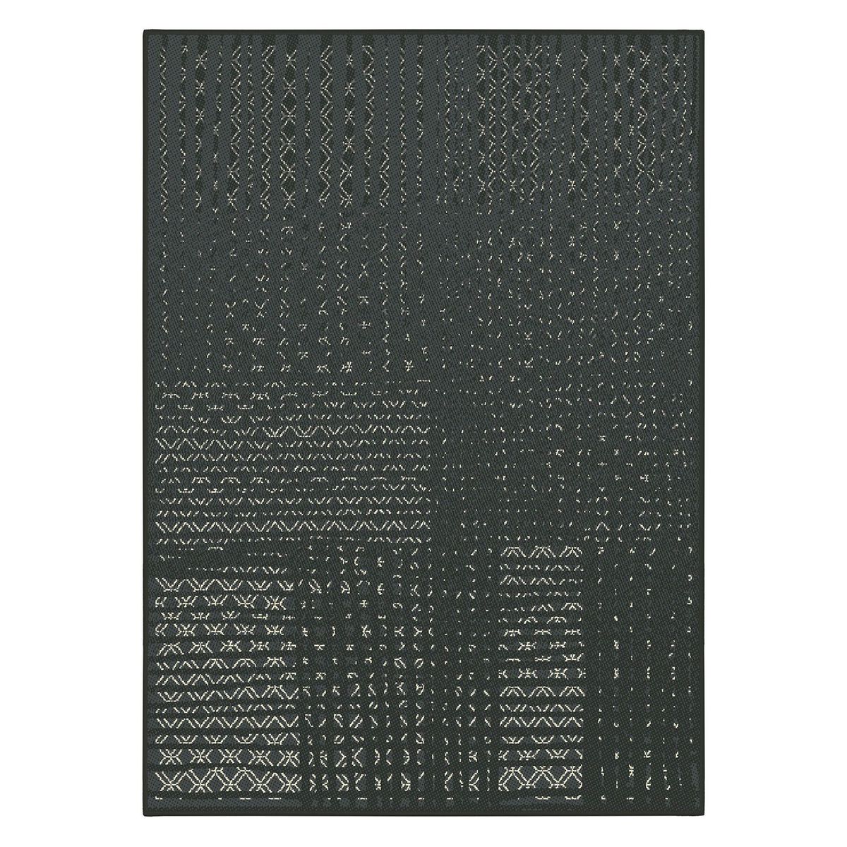 GENERICO - Alfombra Rectangular Luna Negro 200 x 290cm