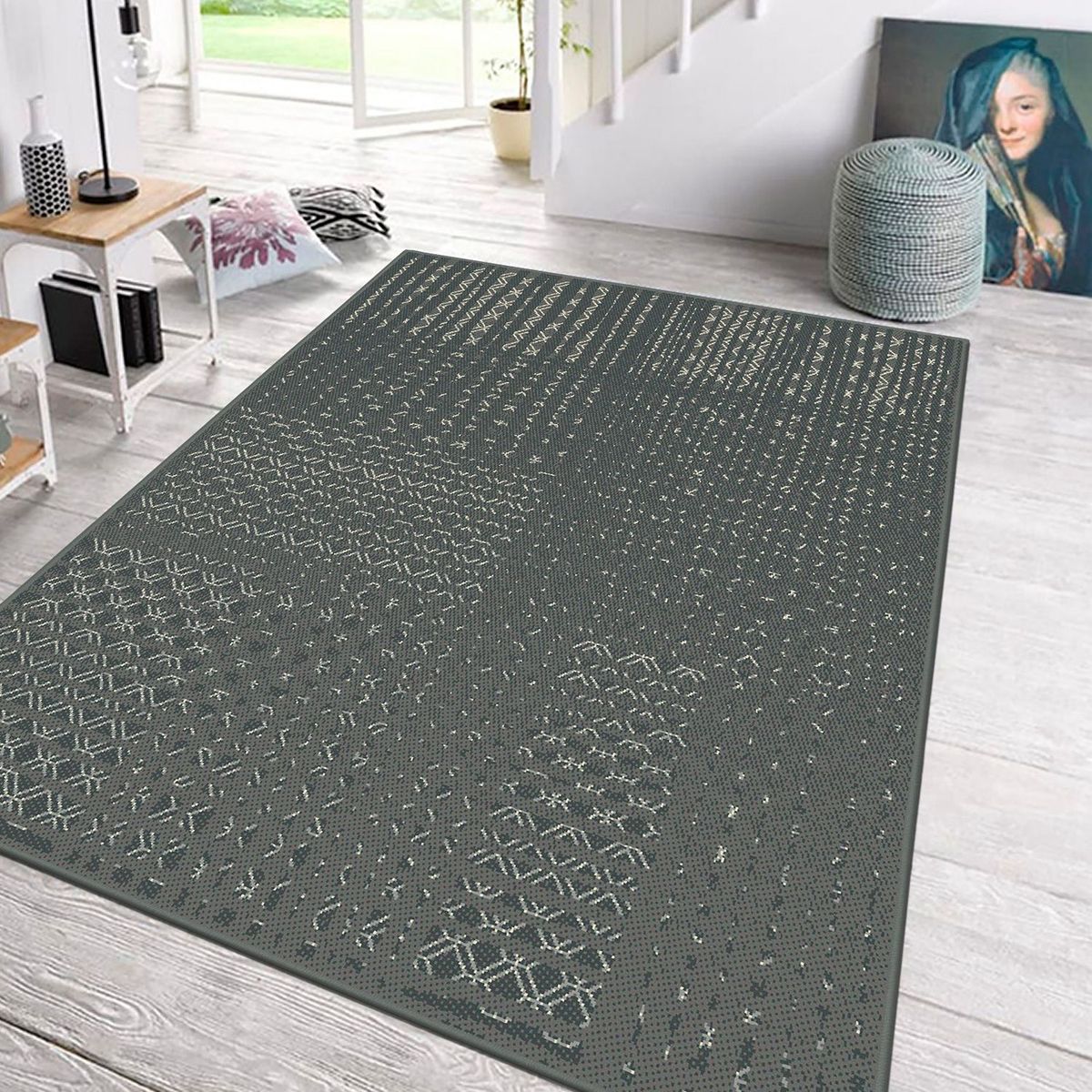 GENERICO - Alfombra Rectangular Luna Grey 200 x 290cm