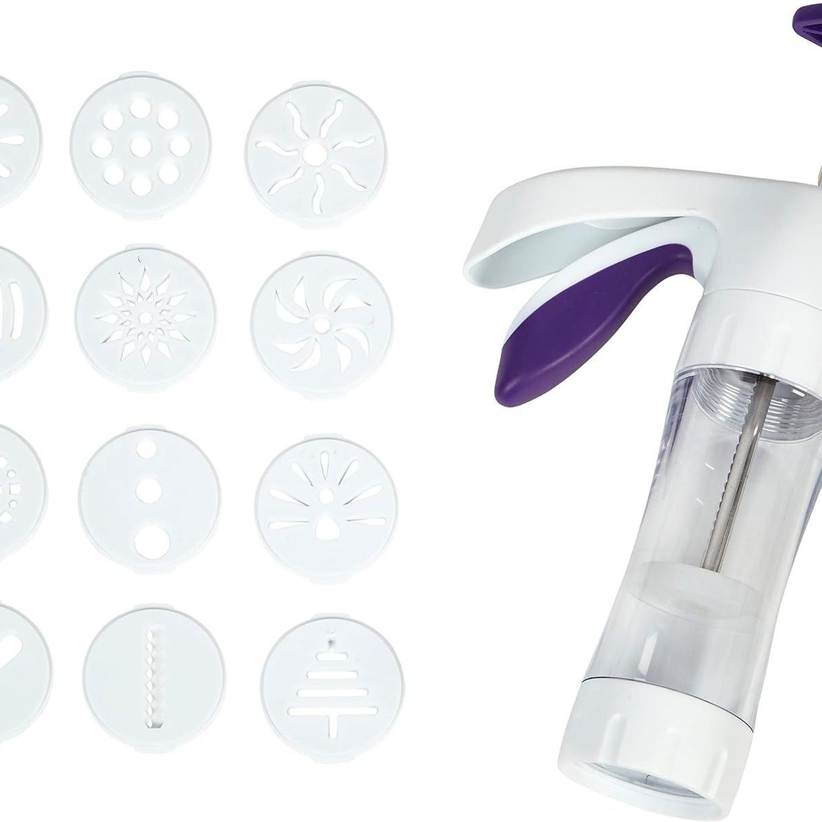 WILTON - Prensa-pistola para galletas con 12 discos