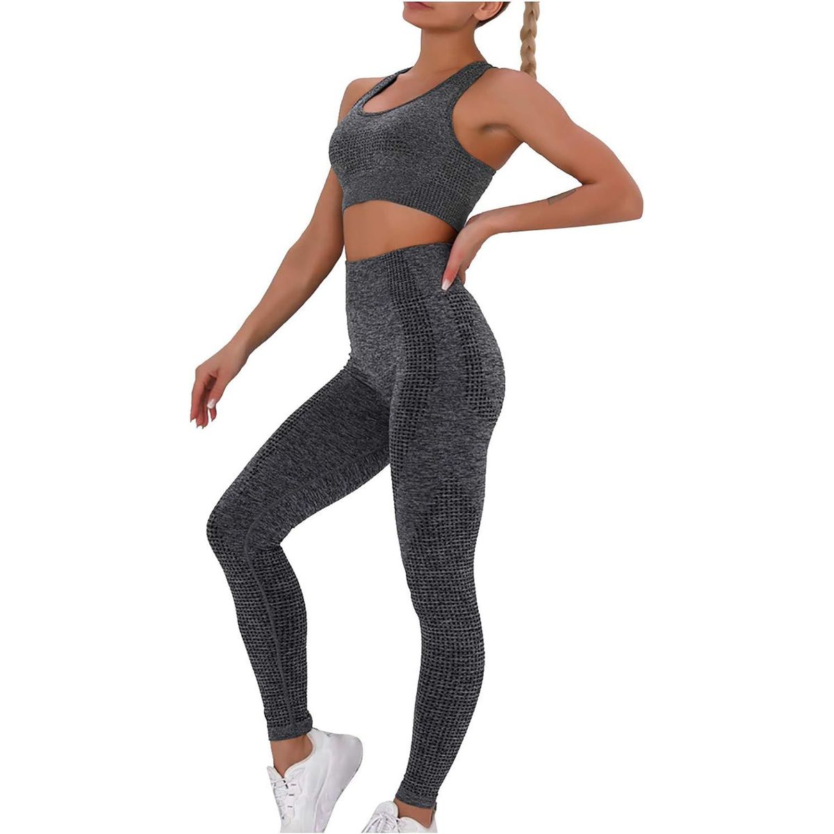 GENERICO - Set Fitness 2 Piezas Dama Tipo Shein Modelo Yoga