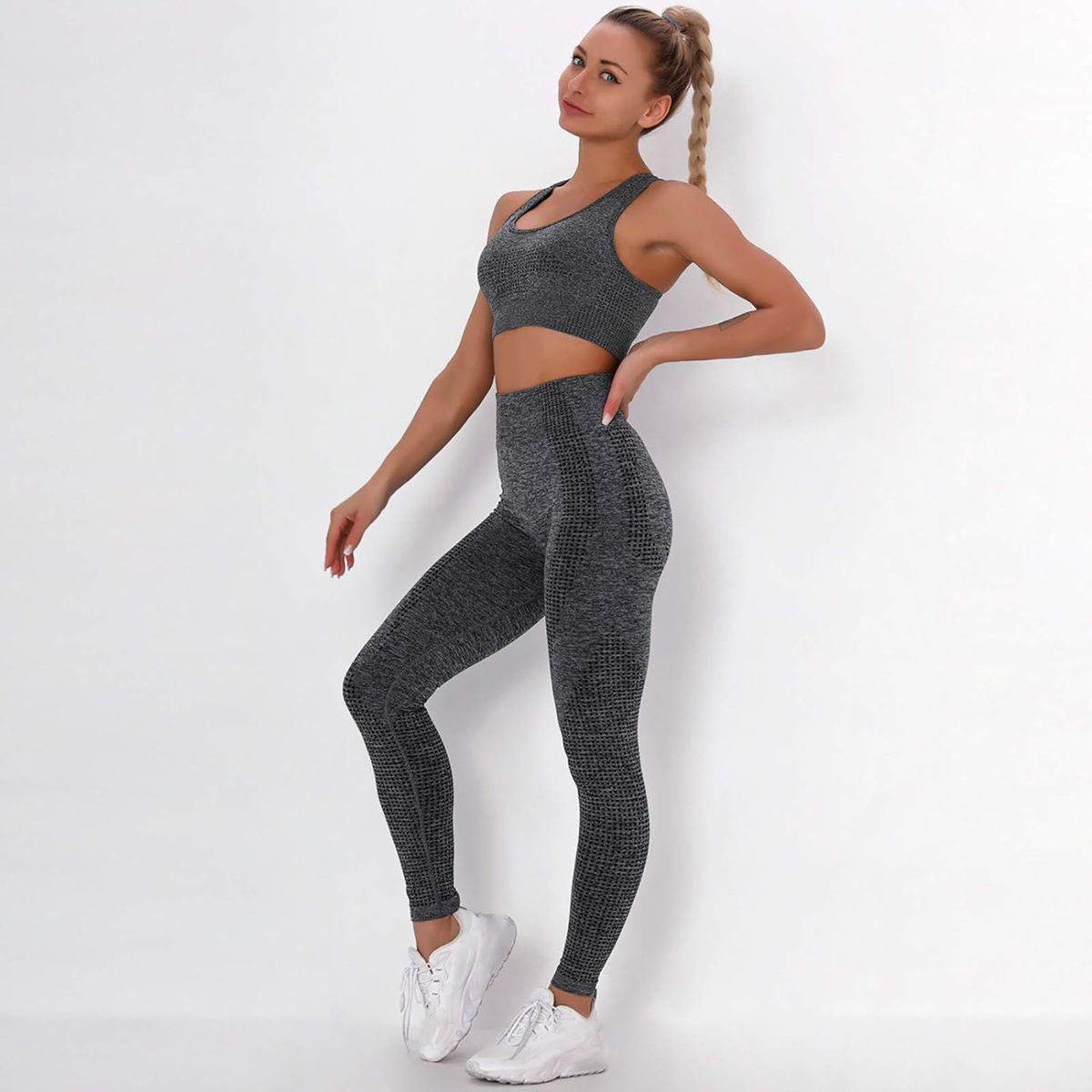 GENERICO - Set Fitness 2 Piezas Dama Tipo Shein Modelo Yoga