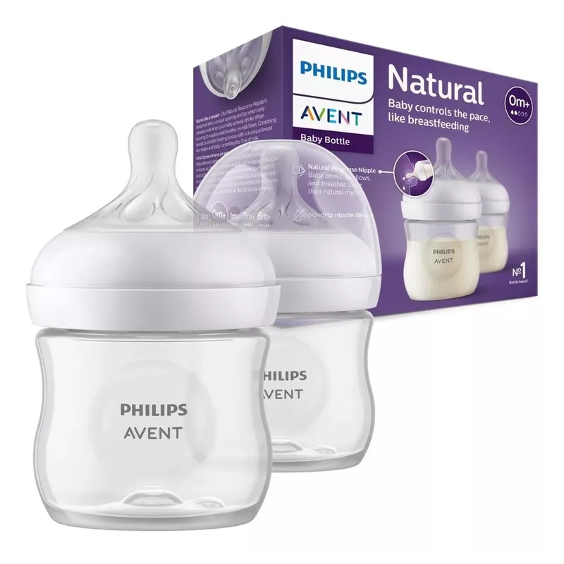 AVENT - Biberon Recien Nacido Avent Natural 3.0 Pack 2 Uni De 125 Ml