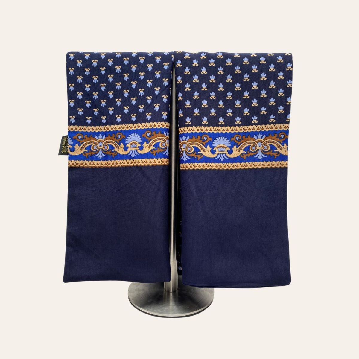 KAST PE - Bufanda Suave Lennin Azul Doble Capa pañuelo cuello hombre