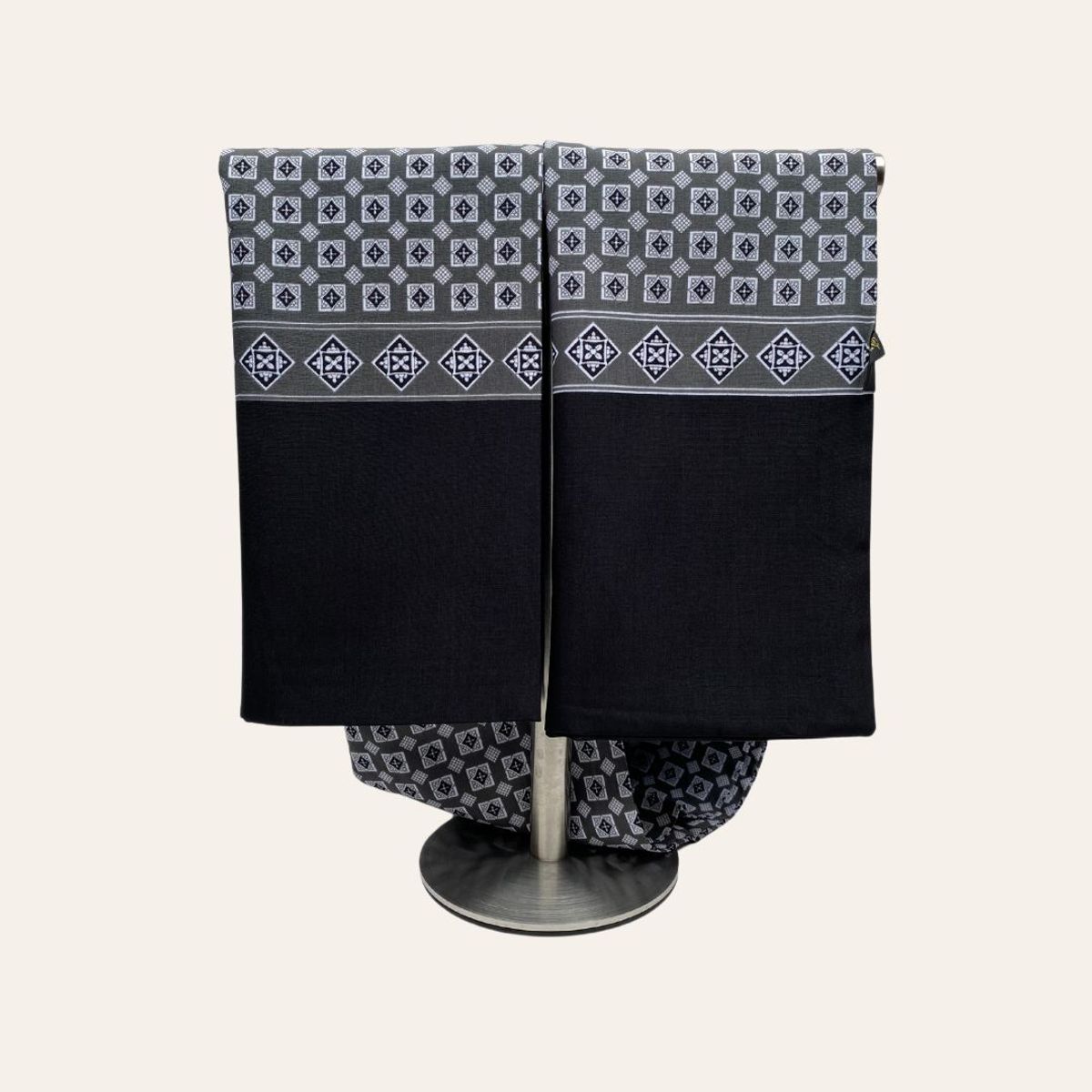 KAST PE - Bufanda hombre Suave Ramses Gris Doble Capa pañuelo cuello