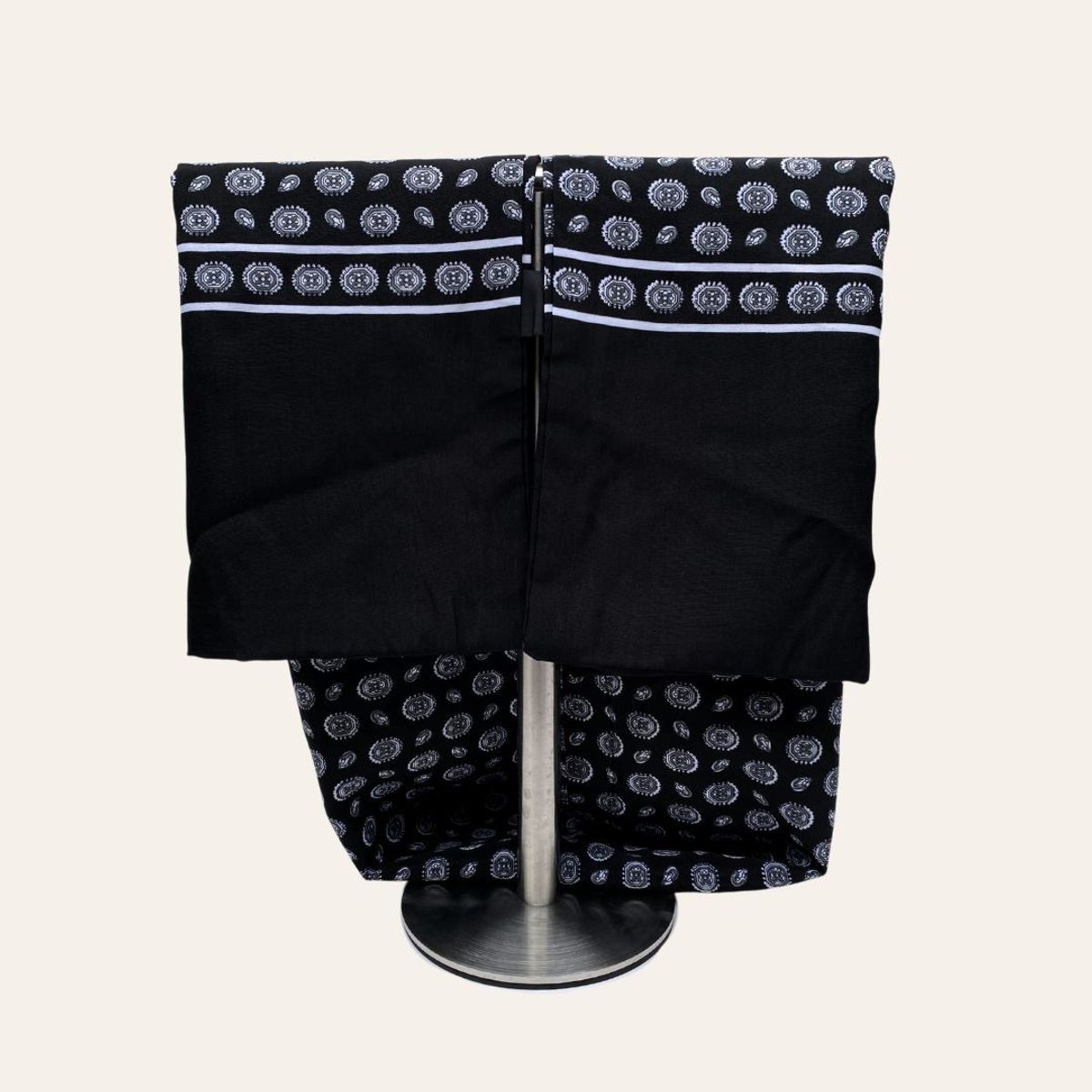 KAST PE - Bufanda hombre Suave Cesar Negro Doble Capa pañuelo cuello