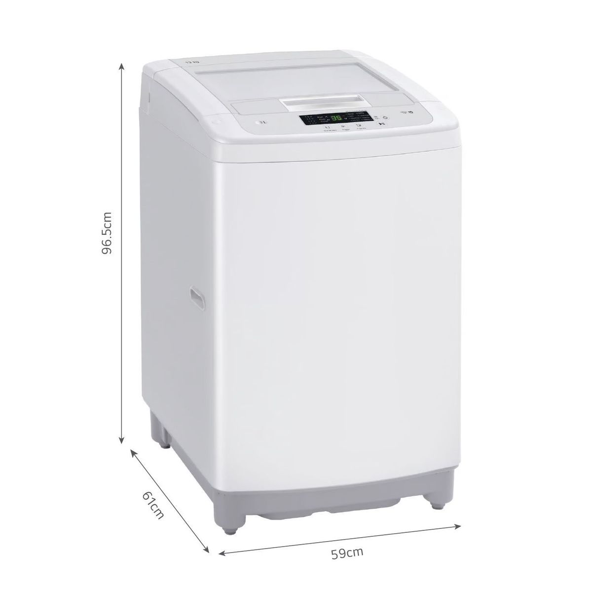 LG - Lavadora LG 13 Kg Smart Motion Carga Superior WT13WPBK - Blanco