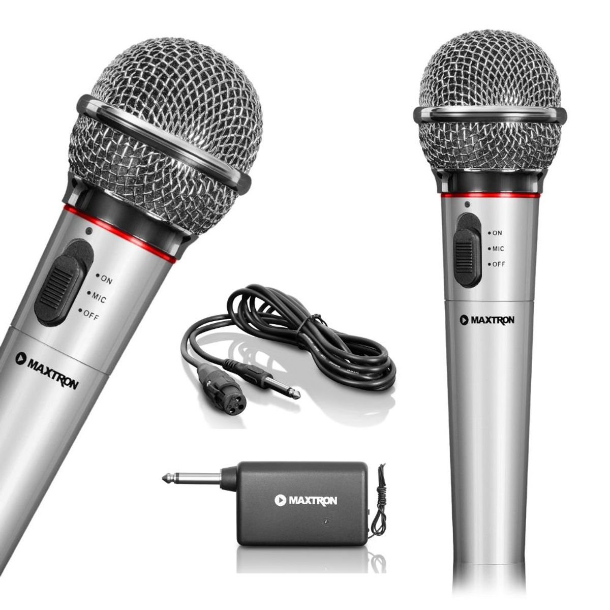 MAXTRON - MICROFONO ALAMBRICO E INALAMBRICO BEATS MX600 WIFI+CABLE 25M MAXTRON