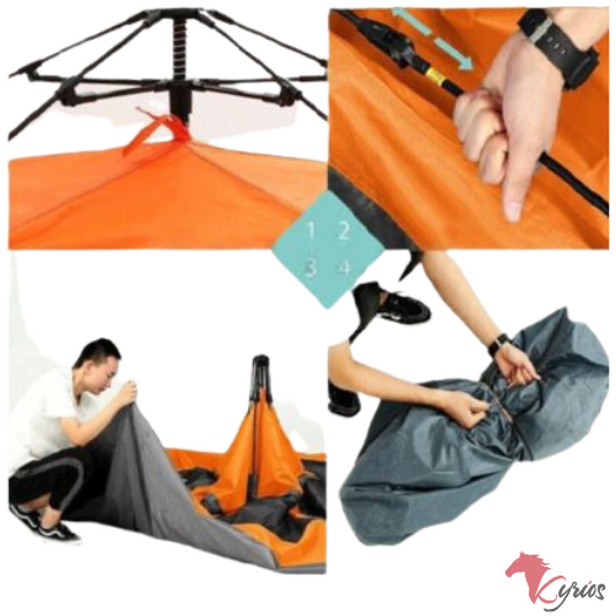 GENERICO - Carpa Automática 5 Personas Para Camping
