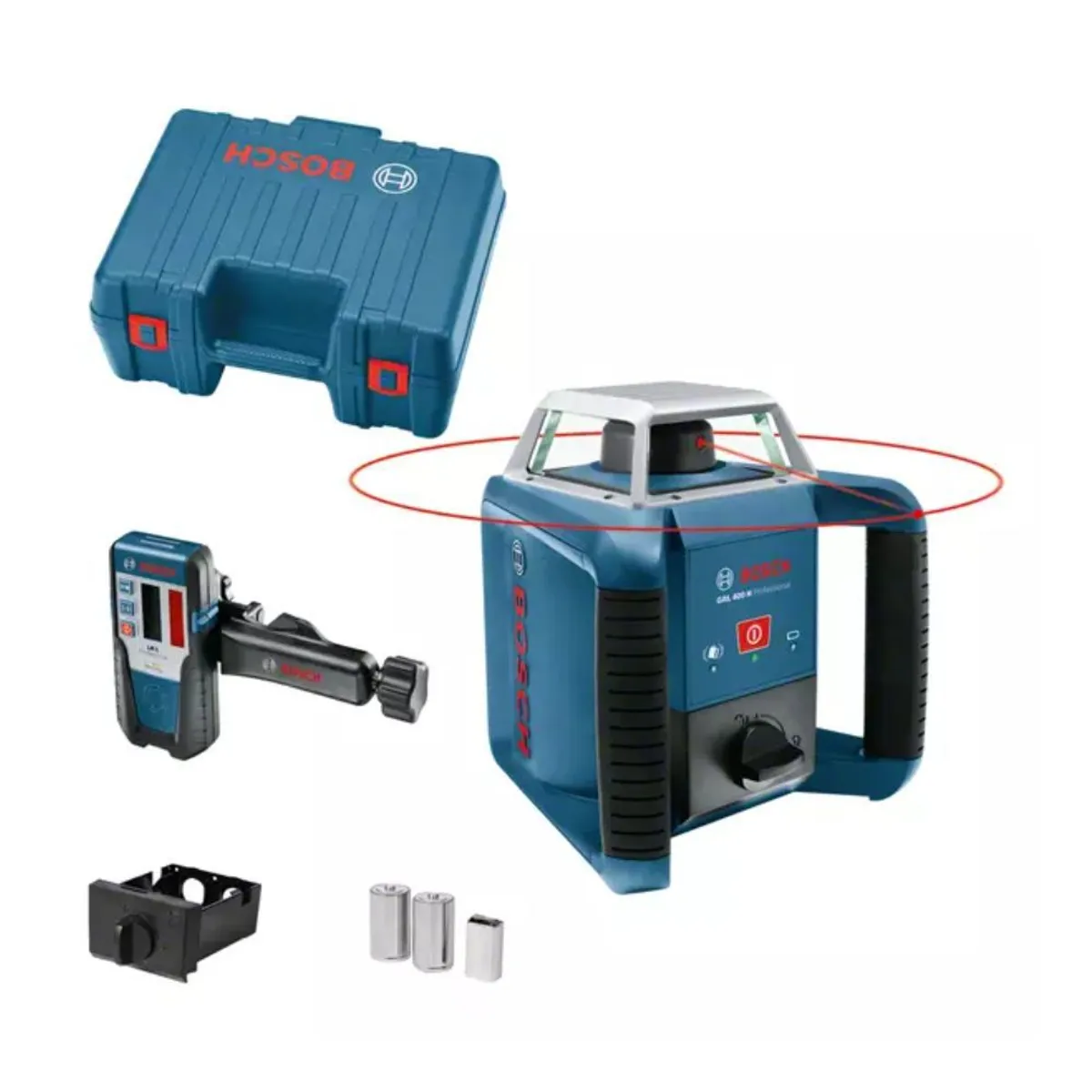 BOSCH - Nivel Láser Rotativo GRL 400 H + Receptor LR 45 Bosch