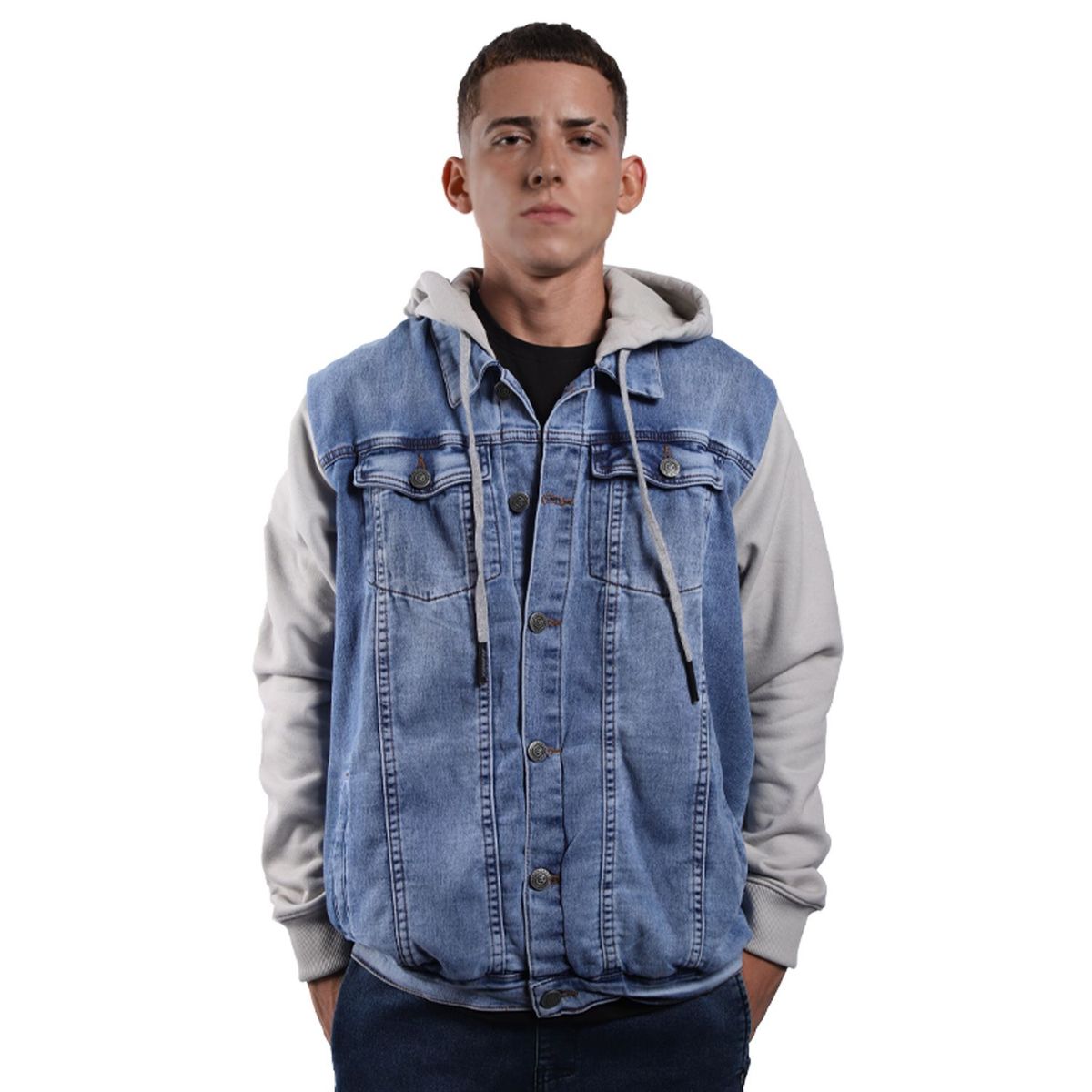 ELENEX - Casaca Denim Hombre Elenex