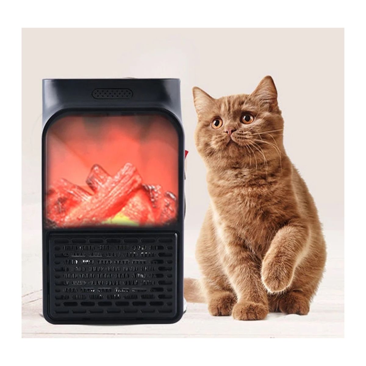 ROHS - Estufa Electrica 3D Flame Heater Portátil con Control