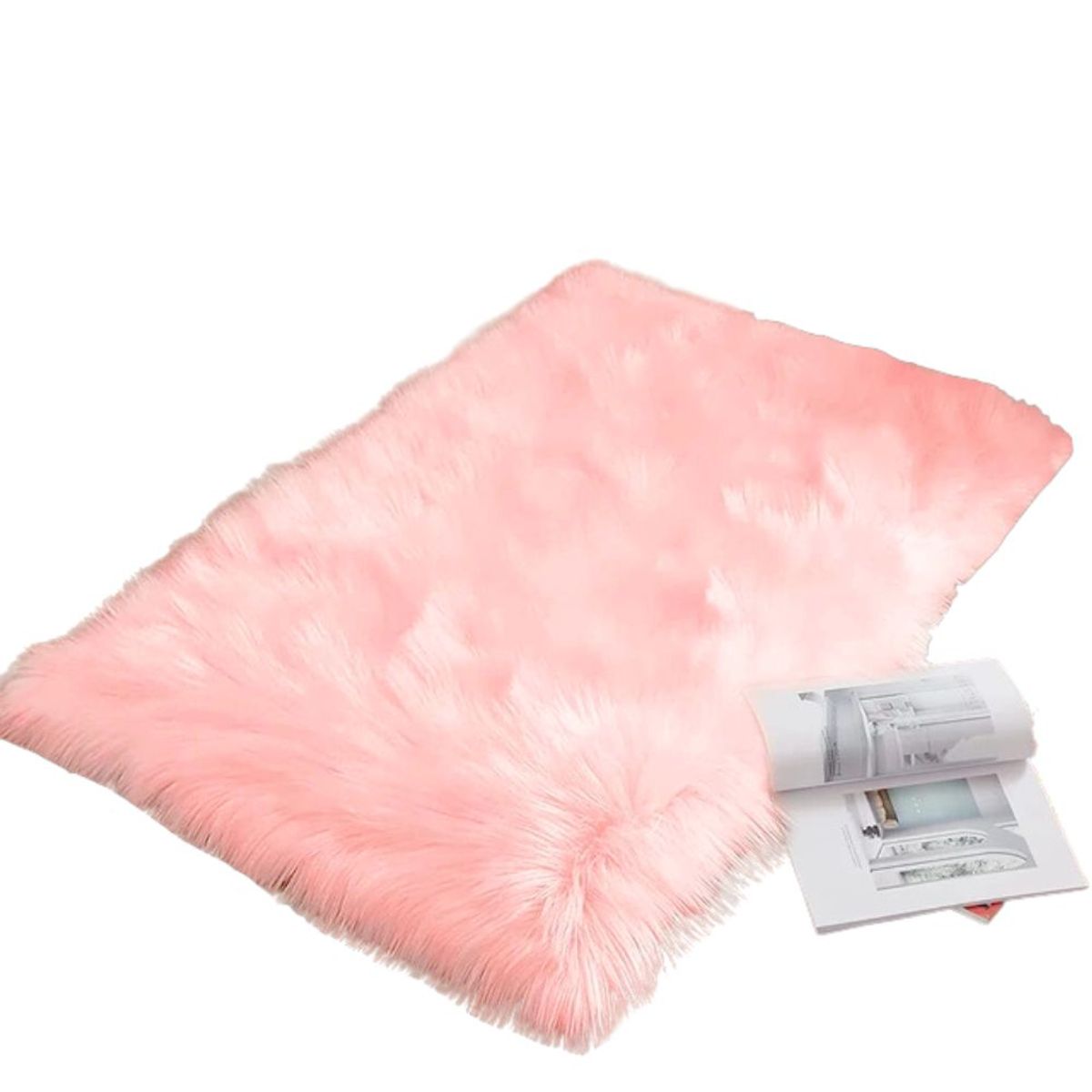 HYGGE - Alfombra de Peluche Bajada de Cama Decorativo para Dormitorio