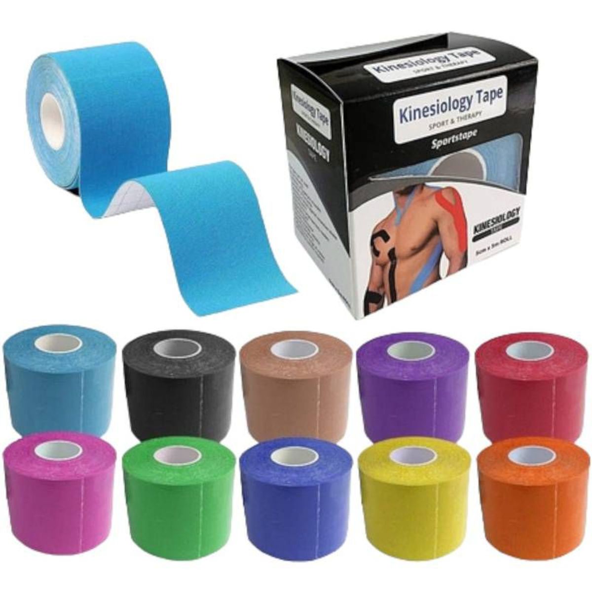 GENERICO - Cinta Kinesiologica Vendaje Neuromuscular Kinesiotape