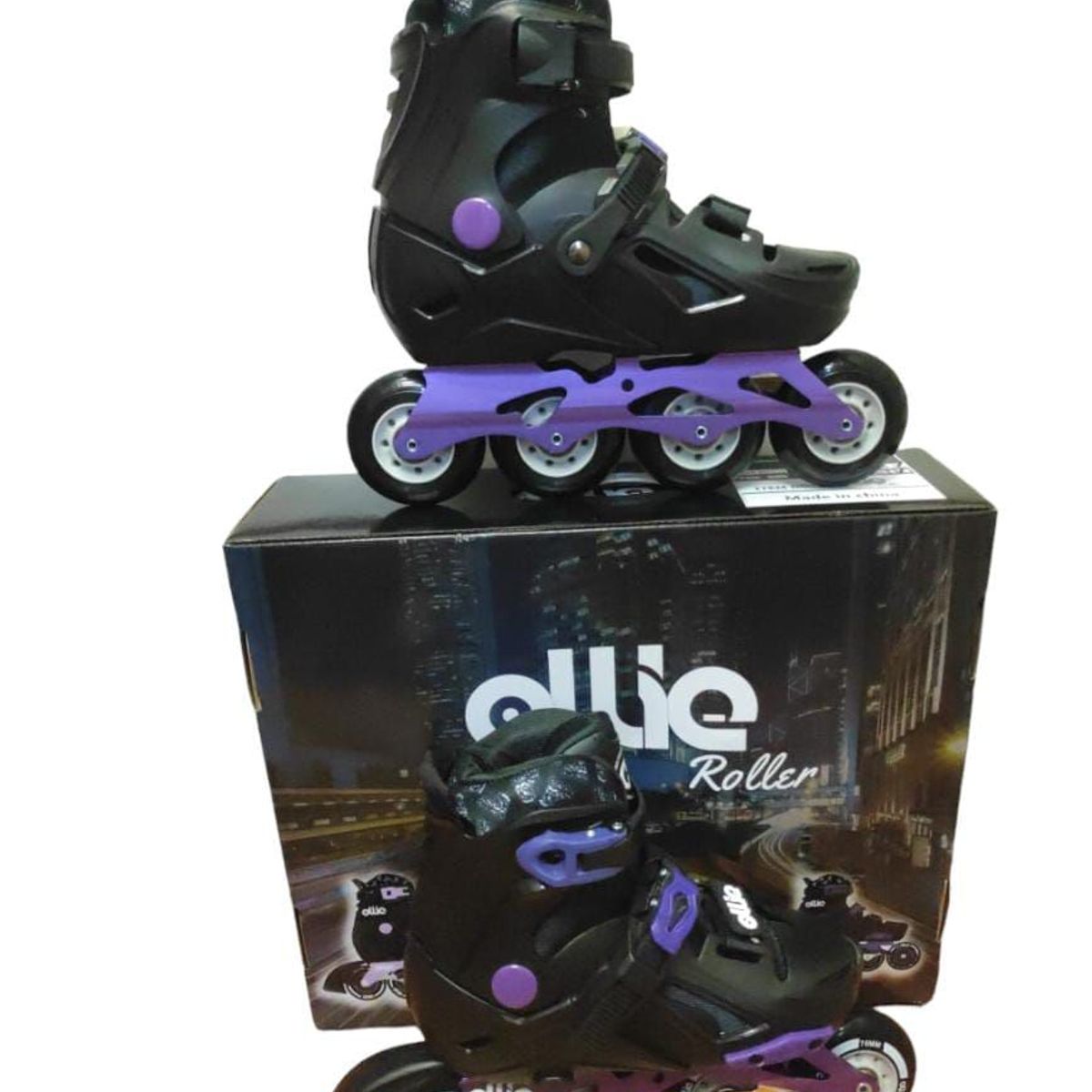 OLLIE - PATIN LINEAL OLLIE URBANO MORADO TALLA M 32 - 35