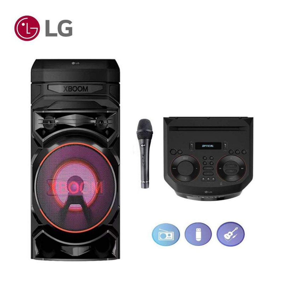 LG - Equipo de Sonido LG BT XBoom RNC5 Negro