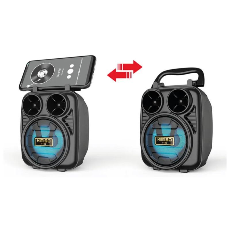 GENERICO - Parlante con Bluetooth con parante para celular KMS-1188