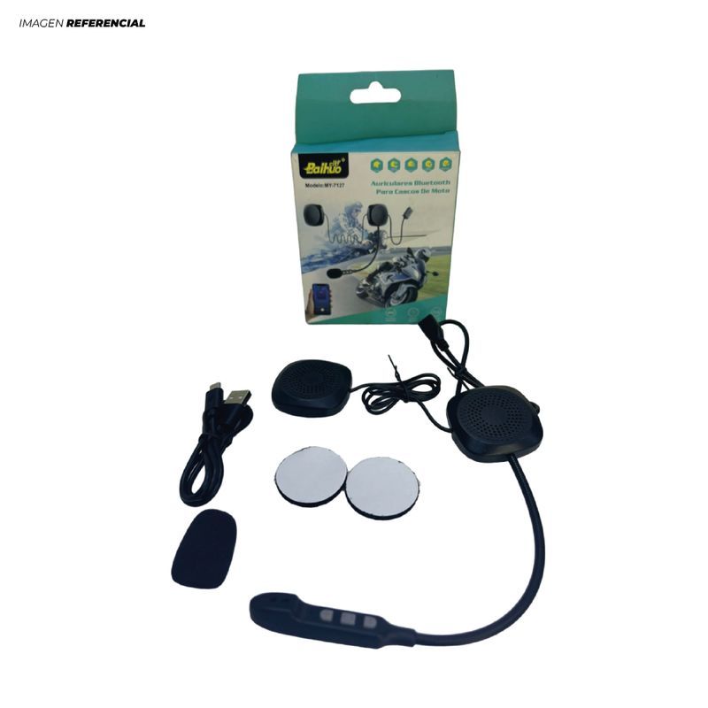 GENERICO - Auricular Inalámbrico Bluetooth para casco recargable MY-7127