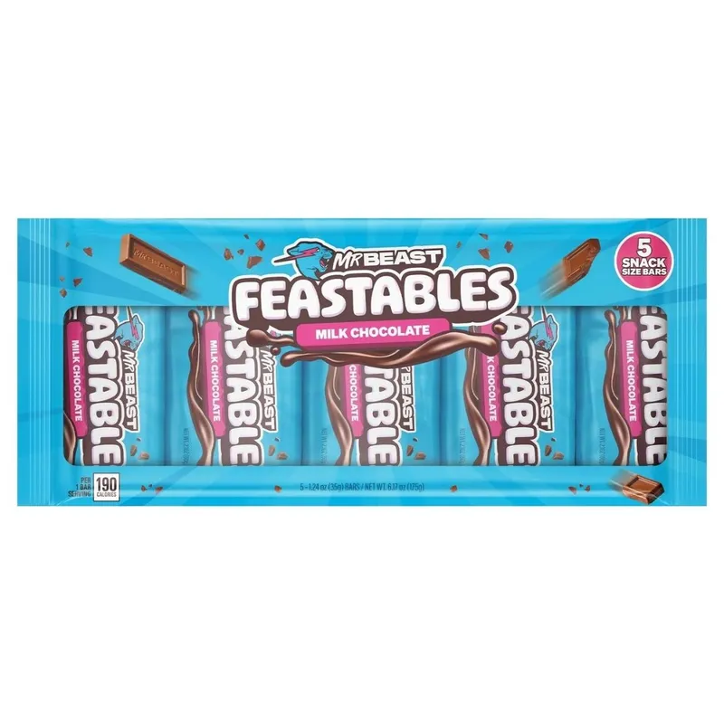 GENERICO - Chocolate de Leche Feastables Mr Beast 5 und x 35 g