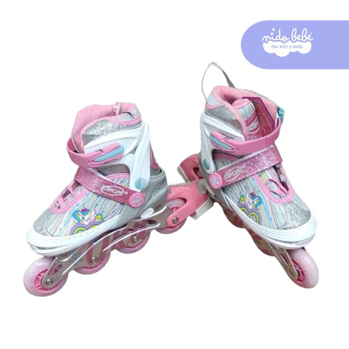 OKA - PATIN OKA LINEAL BLANCO NIÑA TALLA S