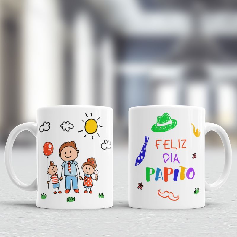 GENERICO - Taza de loza con diseño Día del Padre 11oz