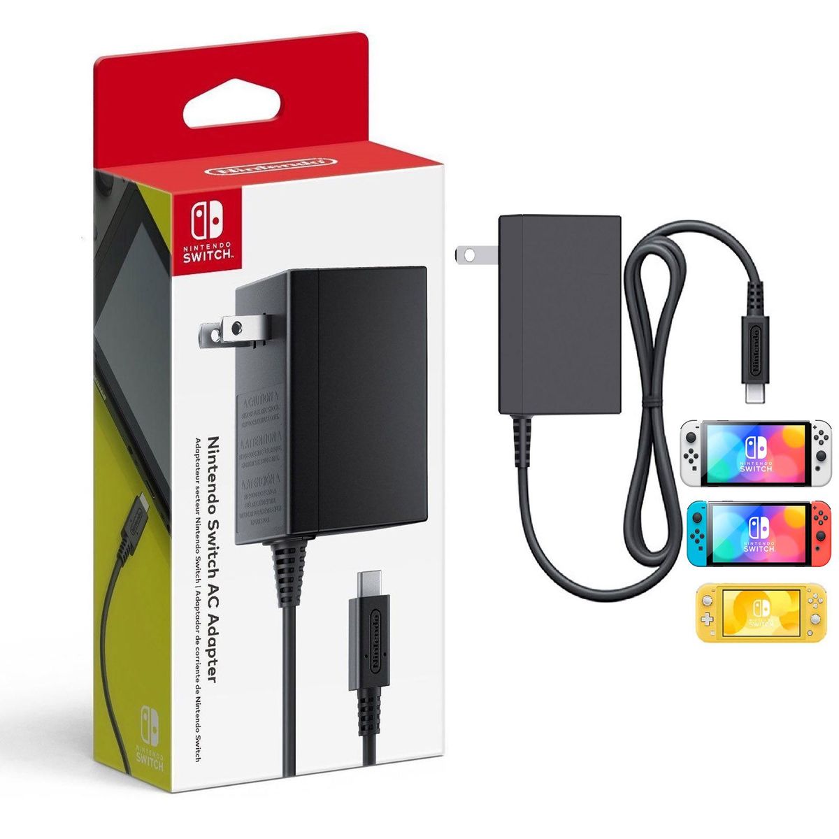 NINTENDO - Cargador Nintendo Switch AC Adaptador