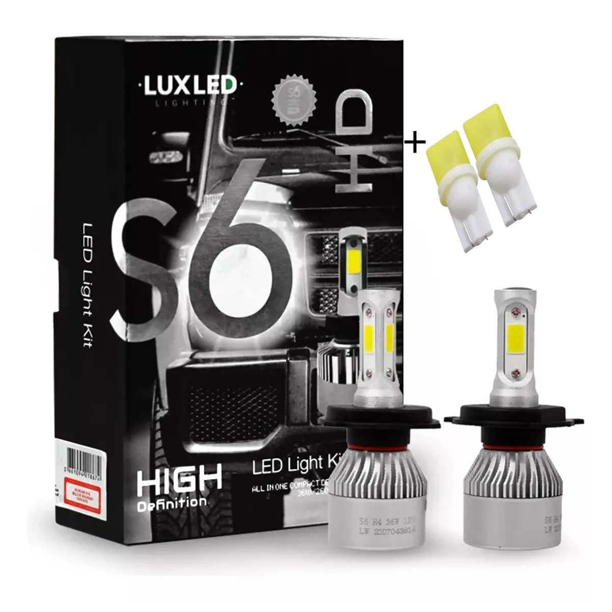 KOBO - Set De Focos Led H4 S6 Plus 22000lm +Regalo
