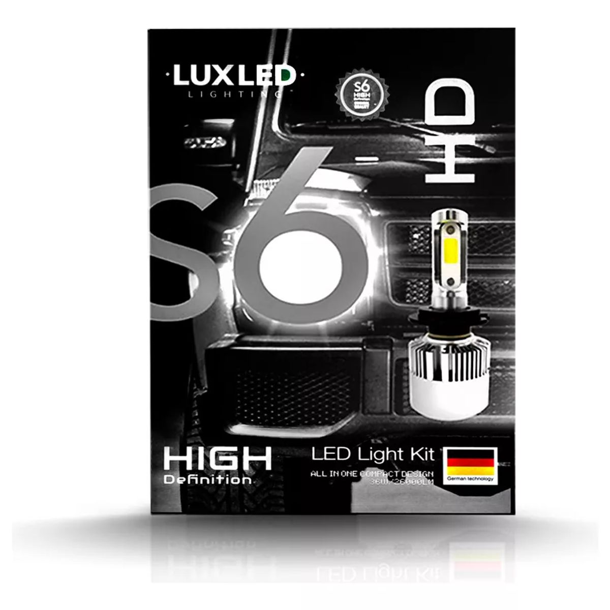 KOBO - Set De Focos Led H4 S6 Plus 22000lm +Regalo