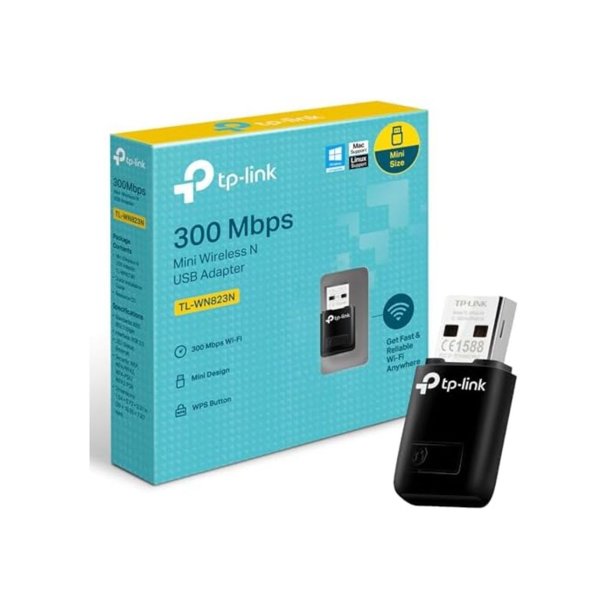 TP LINK - MINI ADAPTADOR USB WIFI TP-LINK TL-WN823N MINI 300MBPS