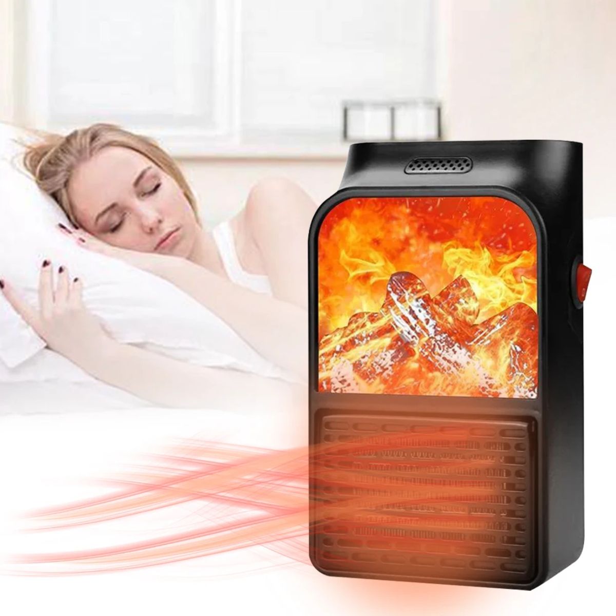 OEM - Calefactor 3D Eléctrico Flame Heater