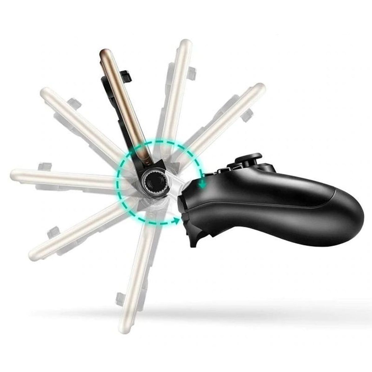 VARIOS - Soporte de Celular para Mando PS4 Dualshock 4 Slim Pro