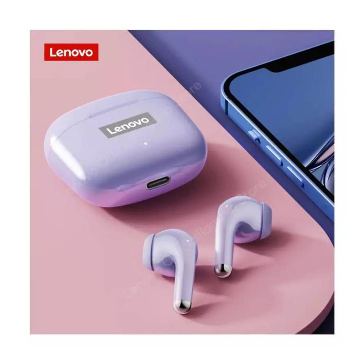 LENOVO - Audifonos Lenovo LP40 Pro Bluetooth con Sonido Superior Lila