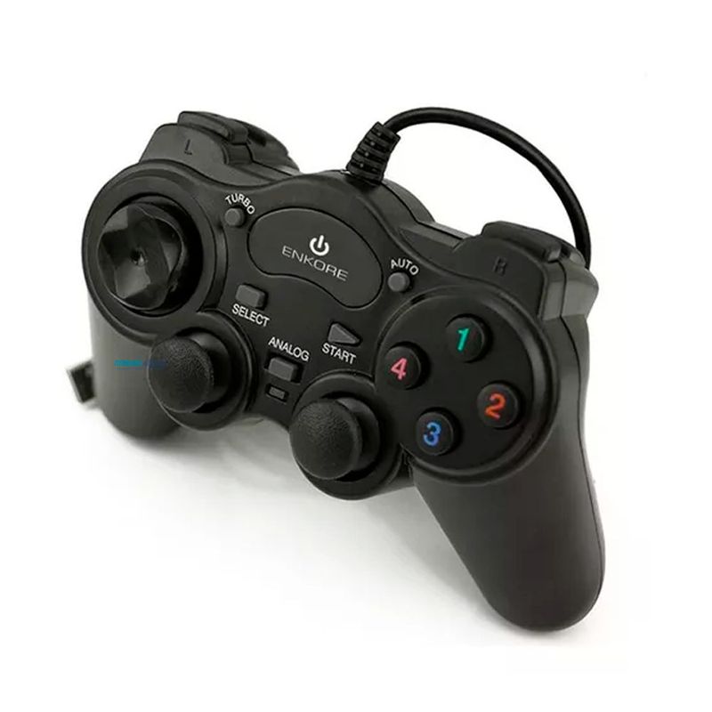 ENKORE - Mando USB para Pc y Laptop Joystick  Addict EnkG300 Motor de Vibración